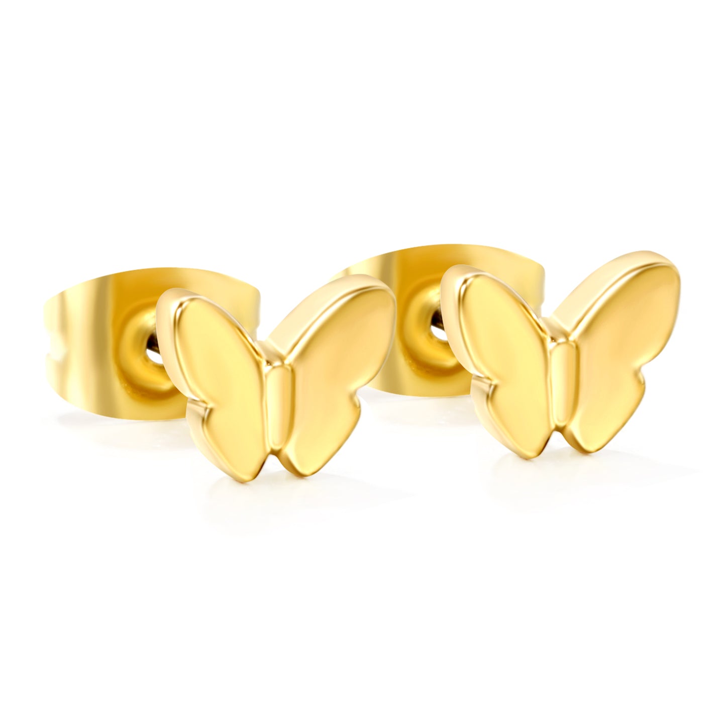 Butterfly peach earing
