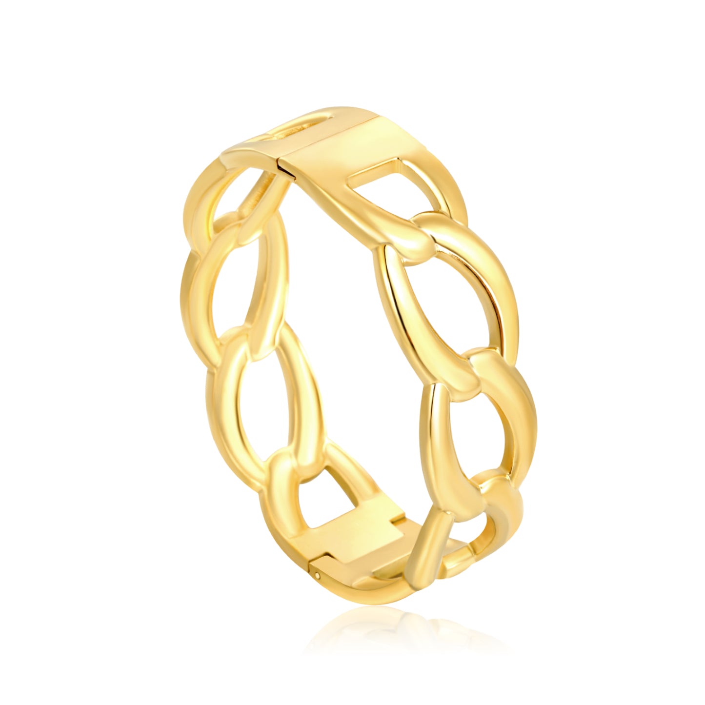 Interloop Bangle in gold
