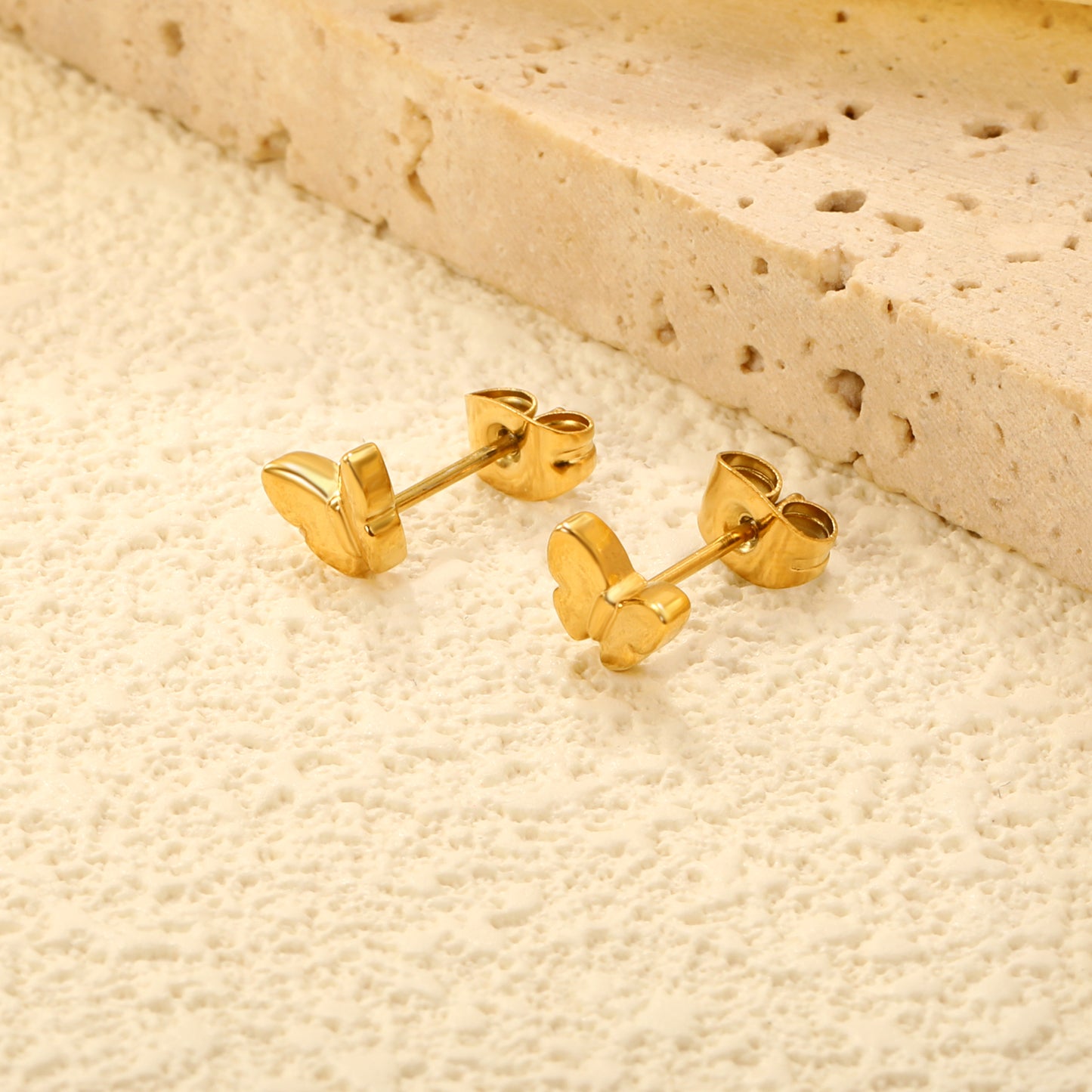 Butterfly peach earing
